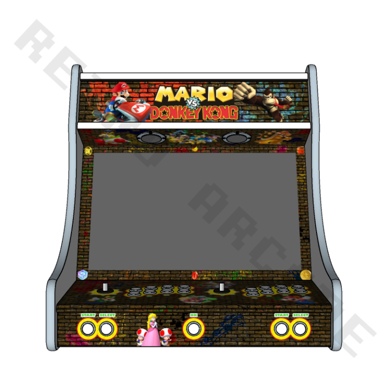 Stickers Arcade Mario Kart – Autocollants Pour Borne De Jeu – PM88