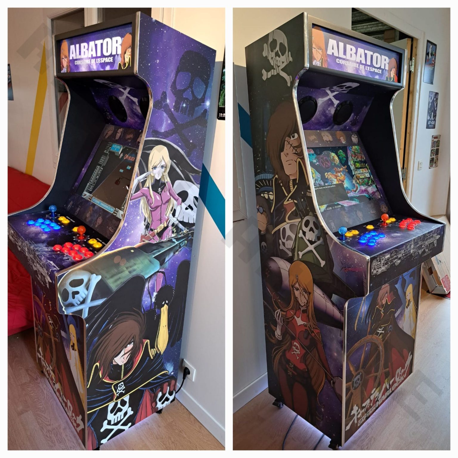Sticker Albator pour borne d'arcade MAME et autres
