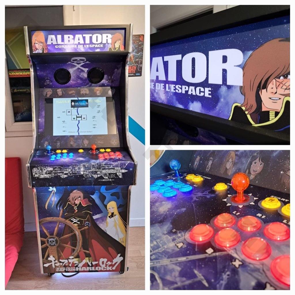 Stickers Albator pour Borne d'Arcade MAME - Préparez-vous à