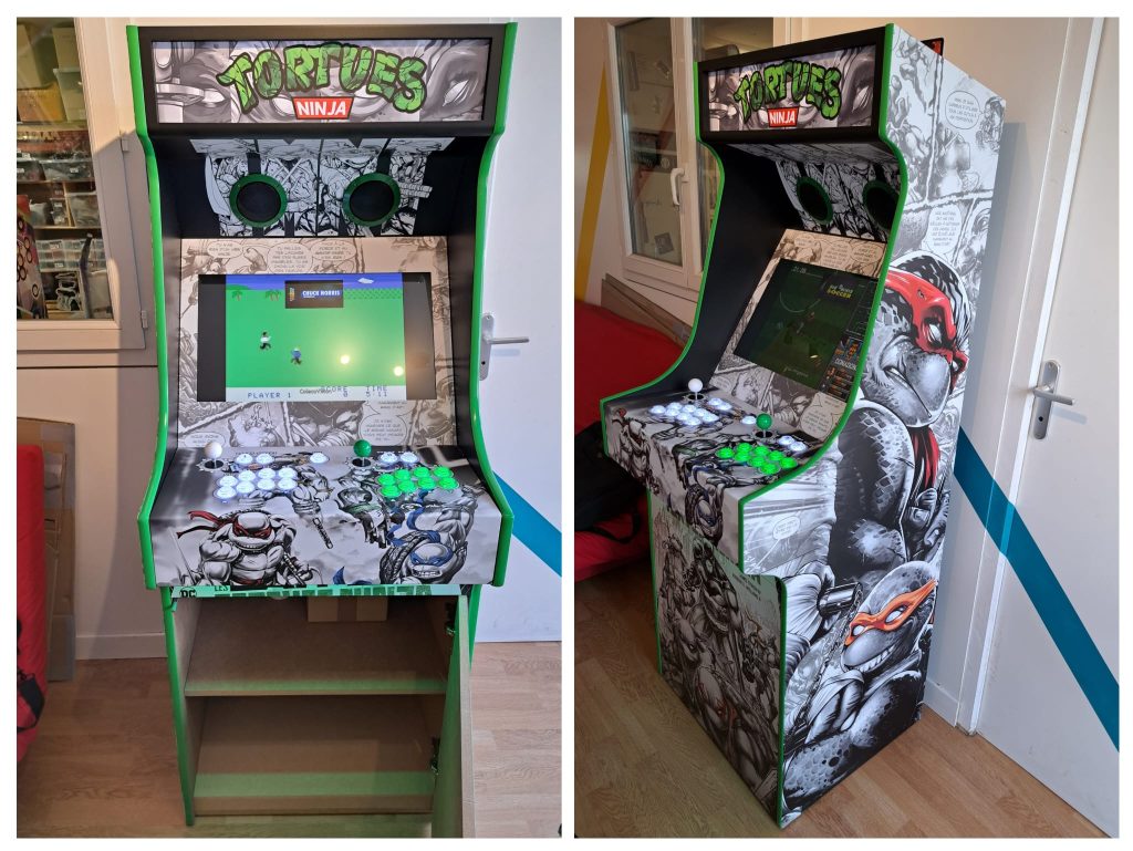 Borne D'arcade Turtles Ninja 1up - Rare Et Neuve