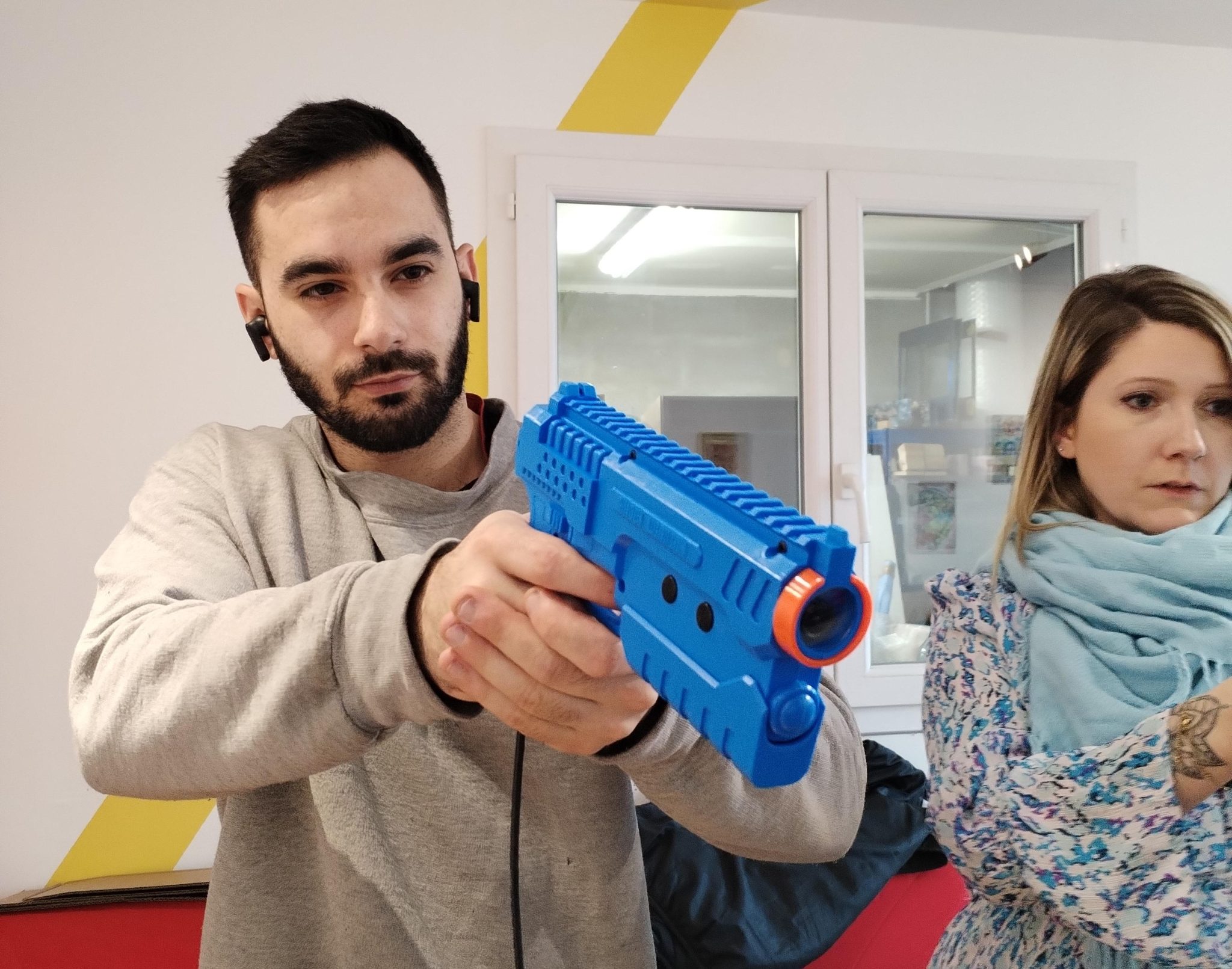 Pistolet Laser SEGA Lock On - Jouet Rétro 1993 Par BANDAI - Boîte D'origine