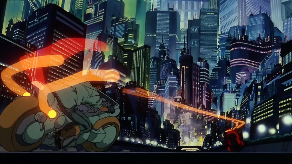 Scène Neo-Tokyo du film Akira pour la borne arcade Akira
