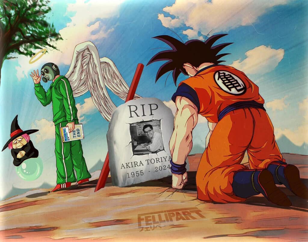 Hommage à Akira Toriyama avec personnages Dragon Ball pour la borne arcade Akira