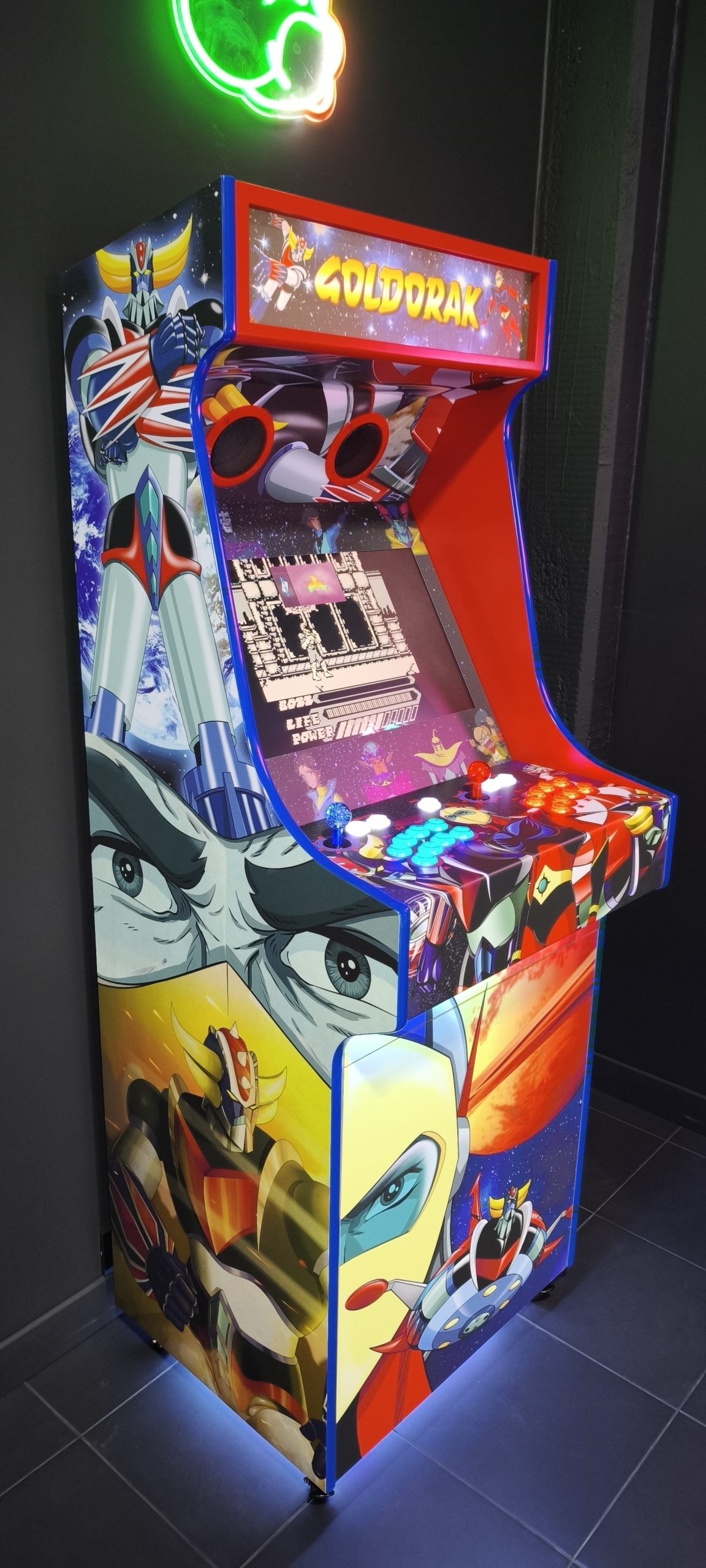 Borne d'arcade Goldorak - Format debout classique