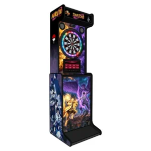 Dartcab Naruto particulier, borne de fléchettes connectée, vue 3D côté gauche