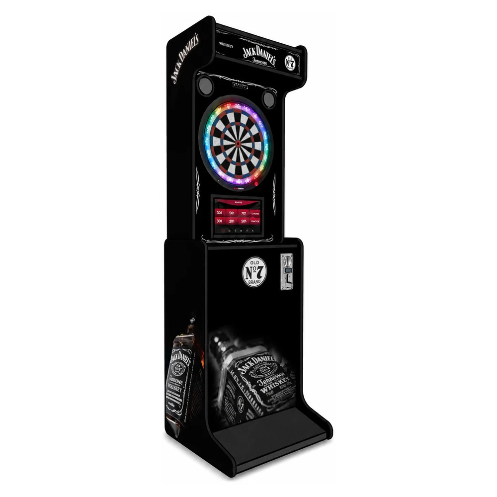 Dartcab professionnel Jack Daniel's avec monnayeur, vue 3D côté gauche