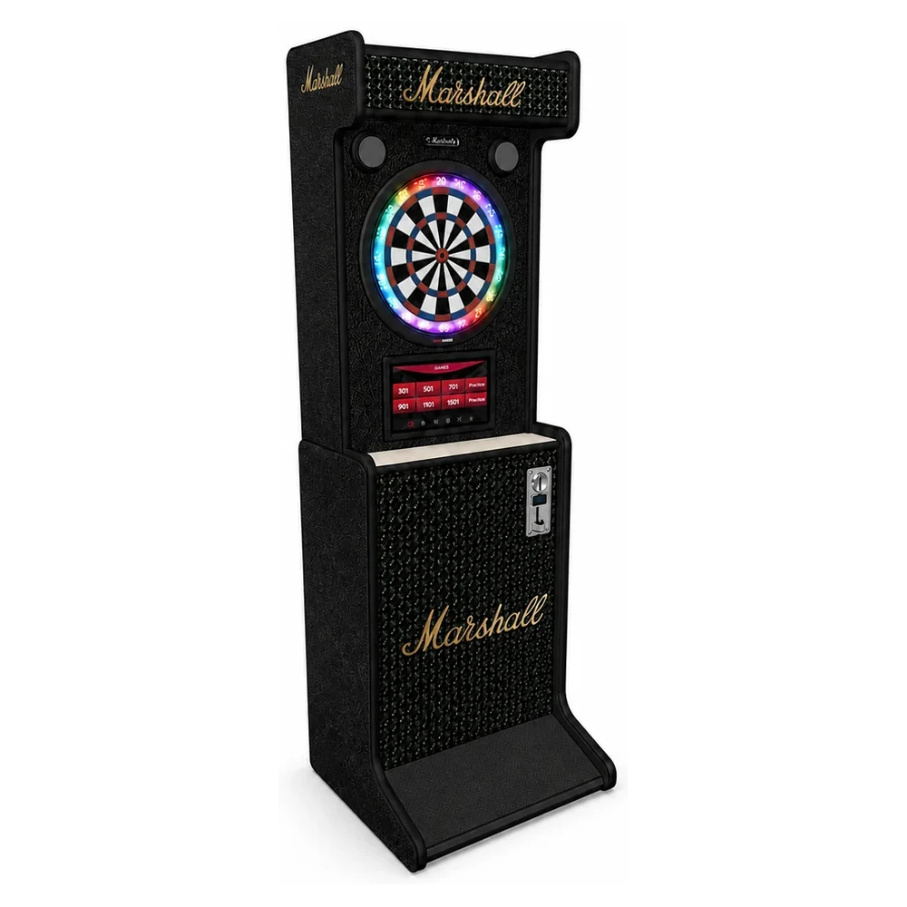 Dartcab professionnel Marshall avec monnayeur, vue 3D côté gauche